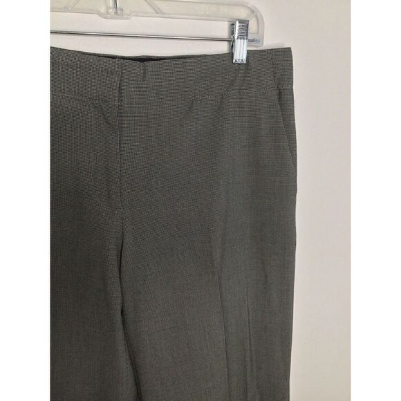 Liz Claiborne Womens Large Dress Pants Trousers Career Black Houndstooth - Picture 4 of 12